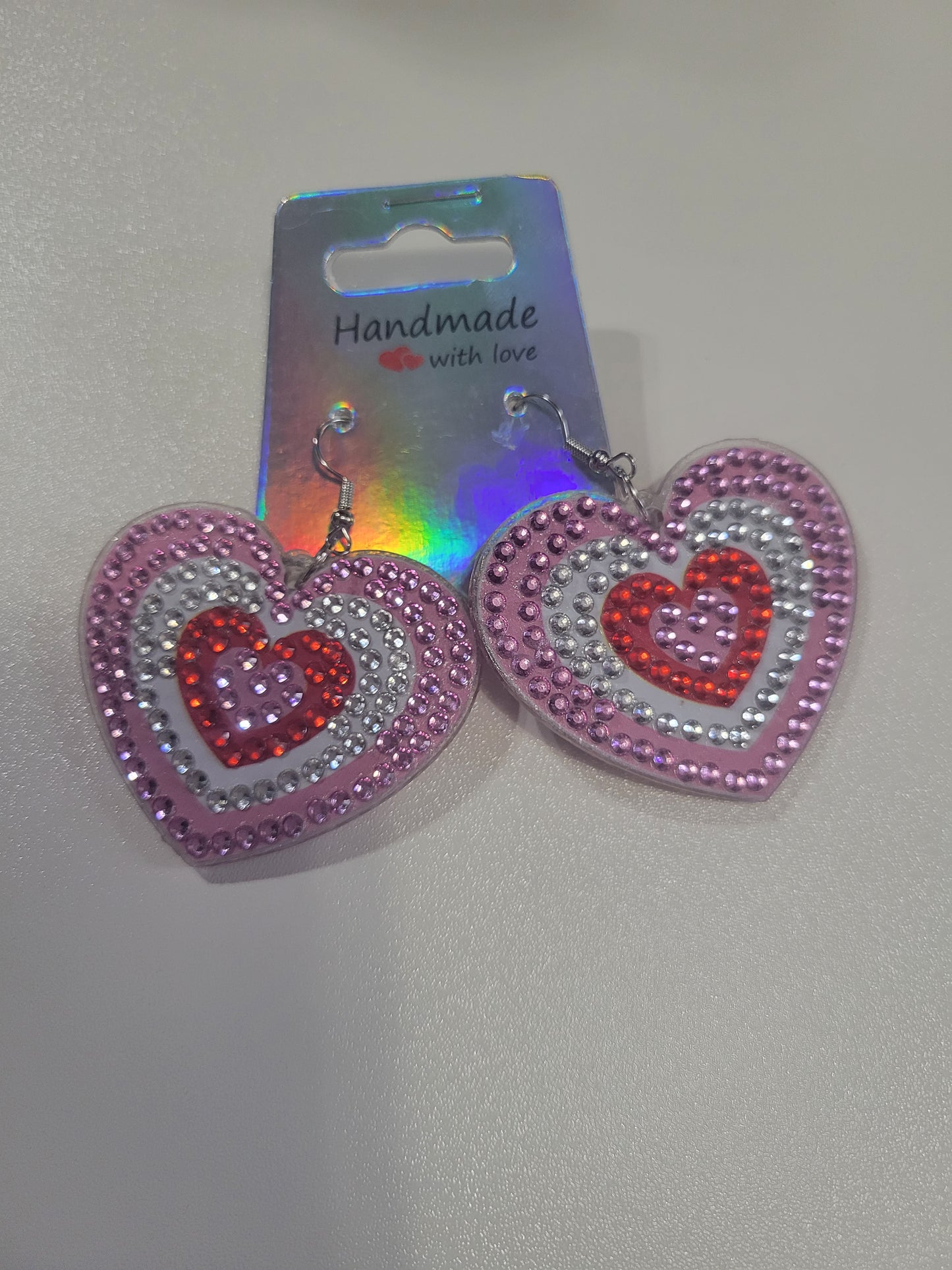 Hearts Diamond Art | Earrings