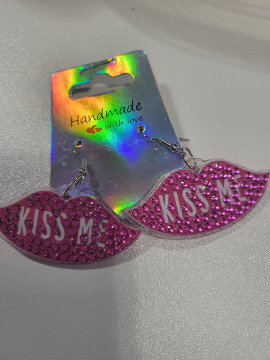Kiss Me Diamond Art | Earrings