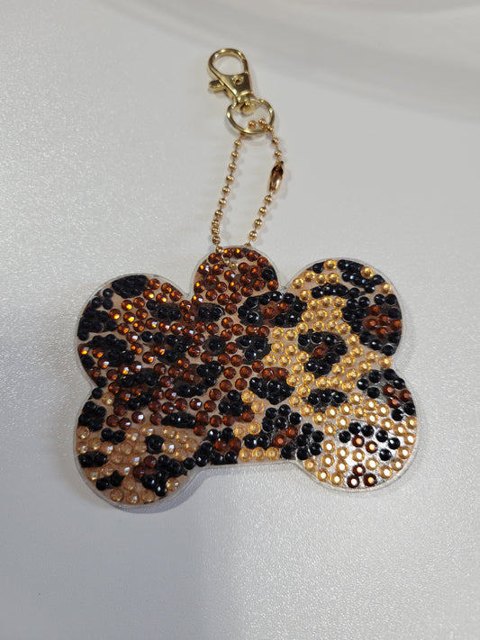 Cheetah Dogbone Diamond Paintings| Keychain