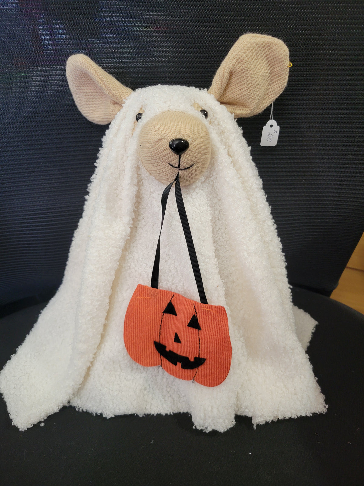Ghost Dog w/Pumpkin |Plush