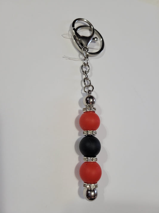 Red and Black | Bar Keychain