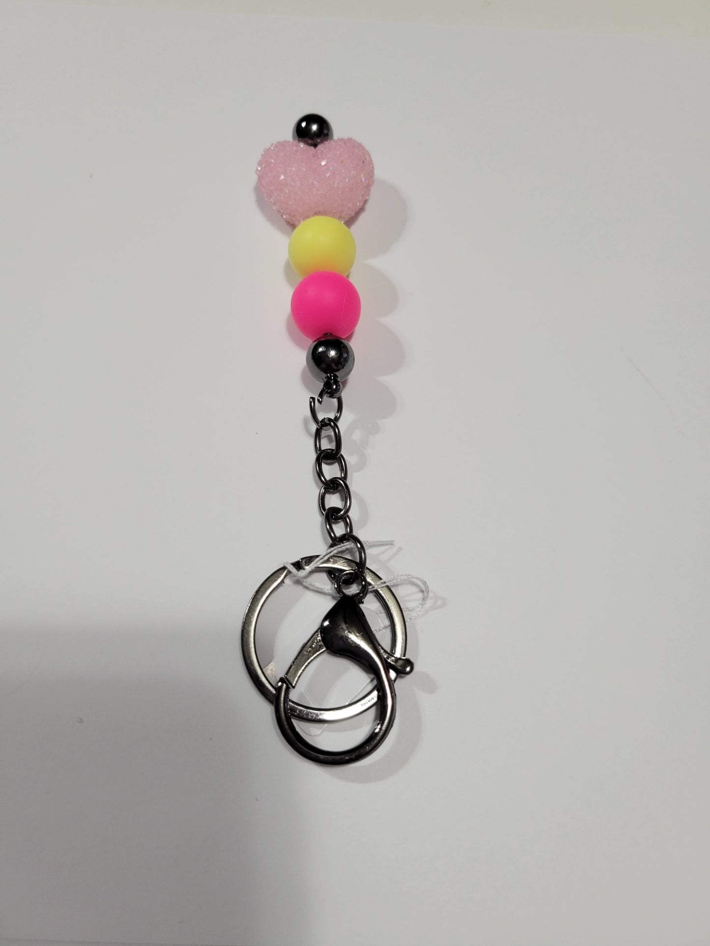 Pink Sugar Heart | Bar Keychain