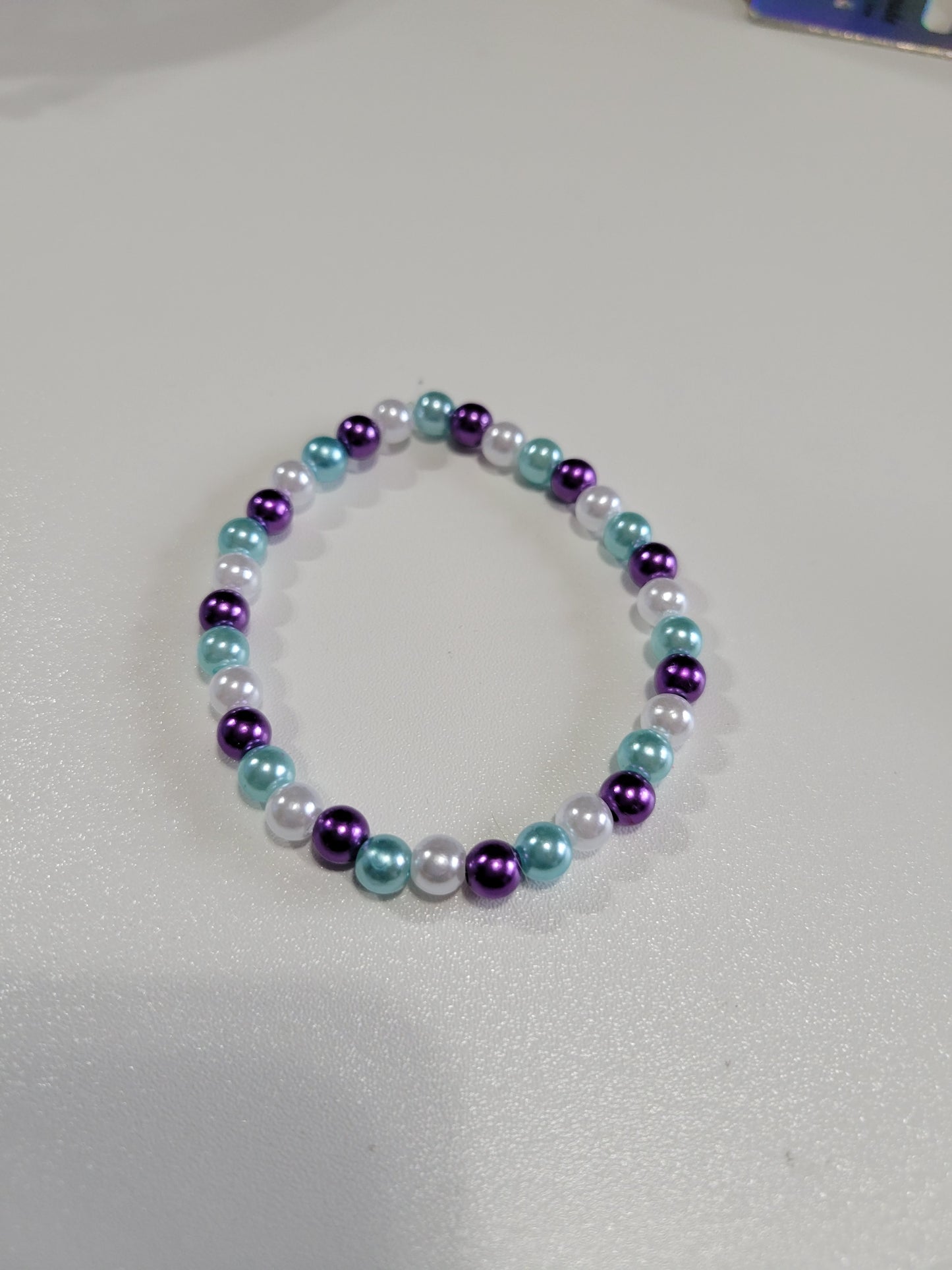Blue and Purple Pearl | Beaded Bracelet