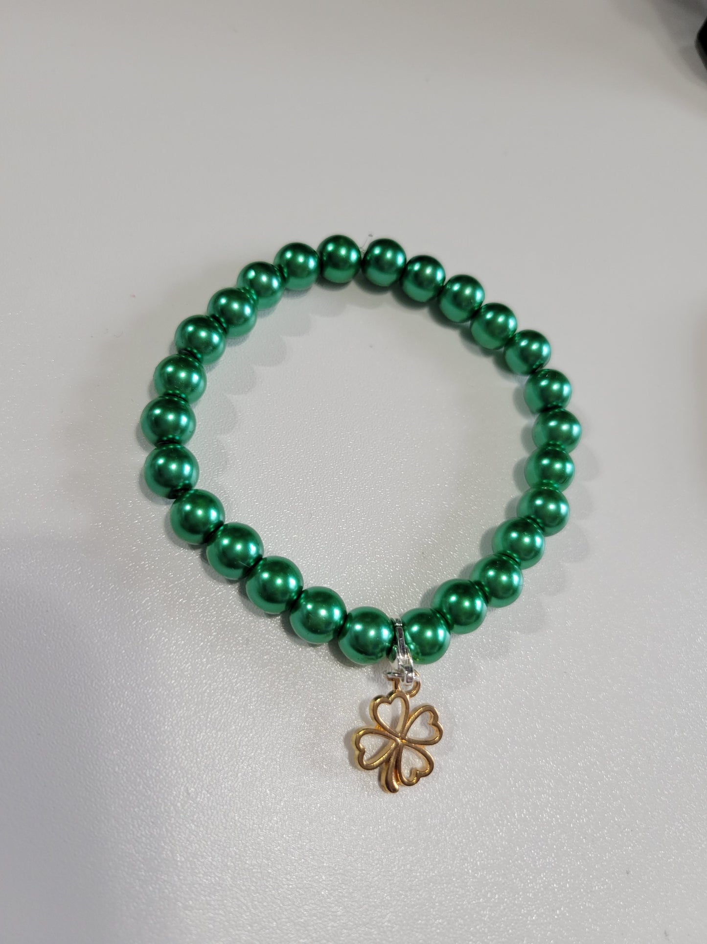 Green Pearl | Beaded Bracelet