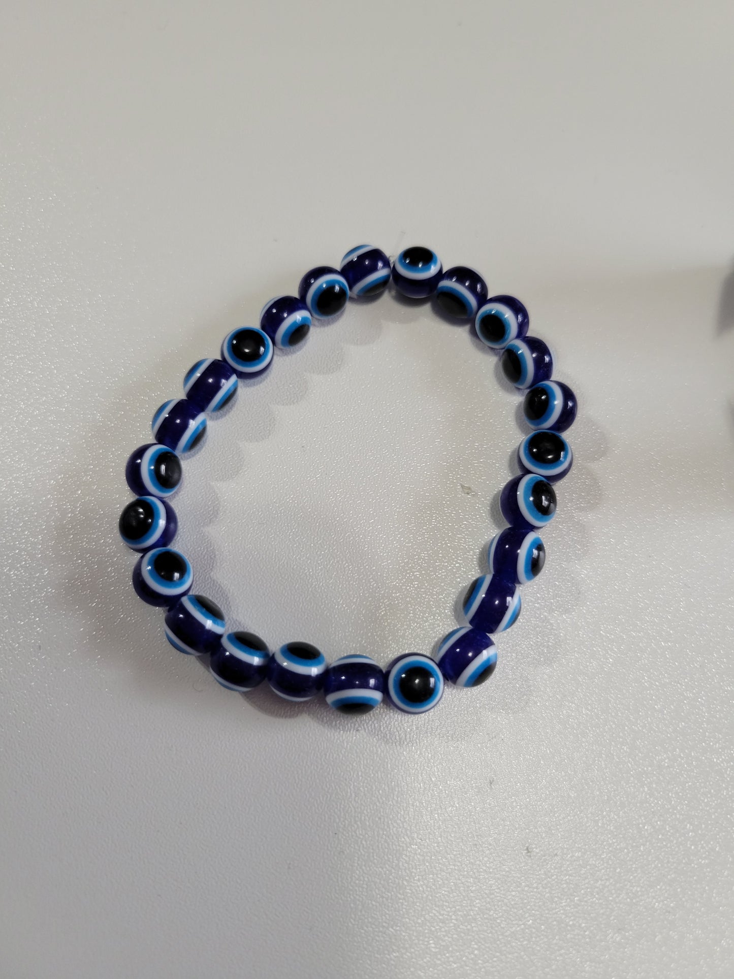 Blue Striped | Beaded Bracelet