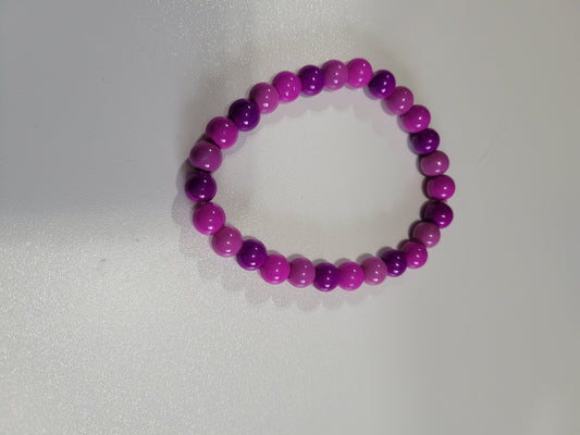 Purple Swirl | Beaded Bracelet