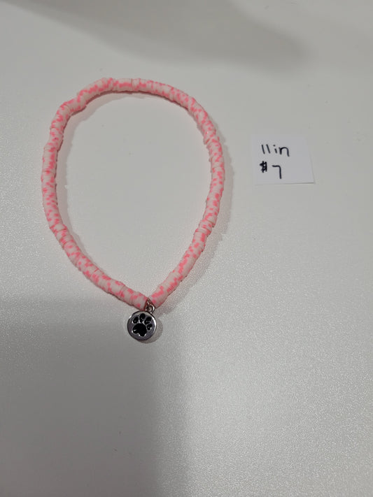 Pink Polka Dot | Necklace - 11"