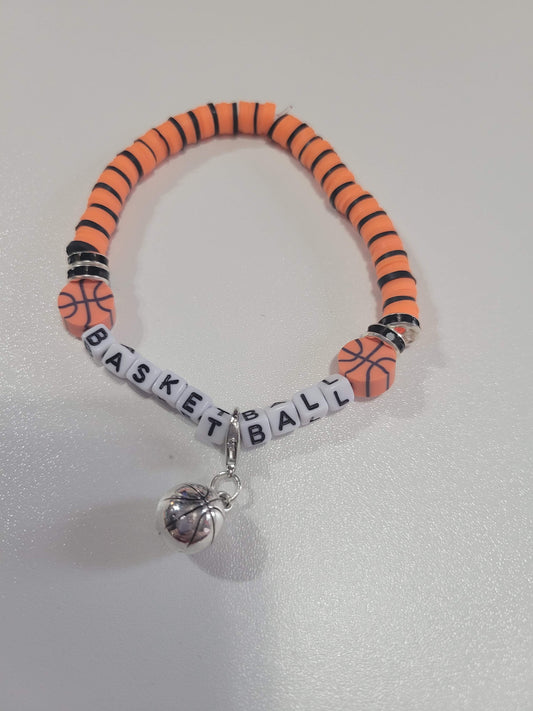 Basketball | Beaded Bracelet