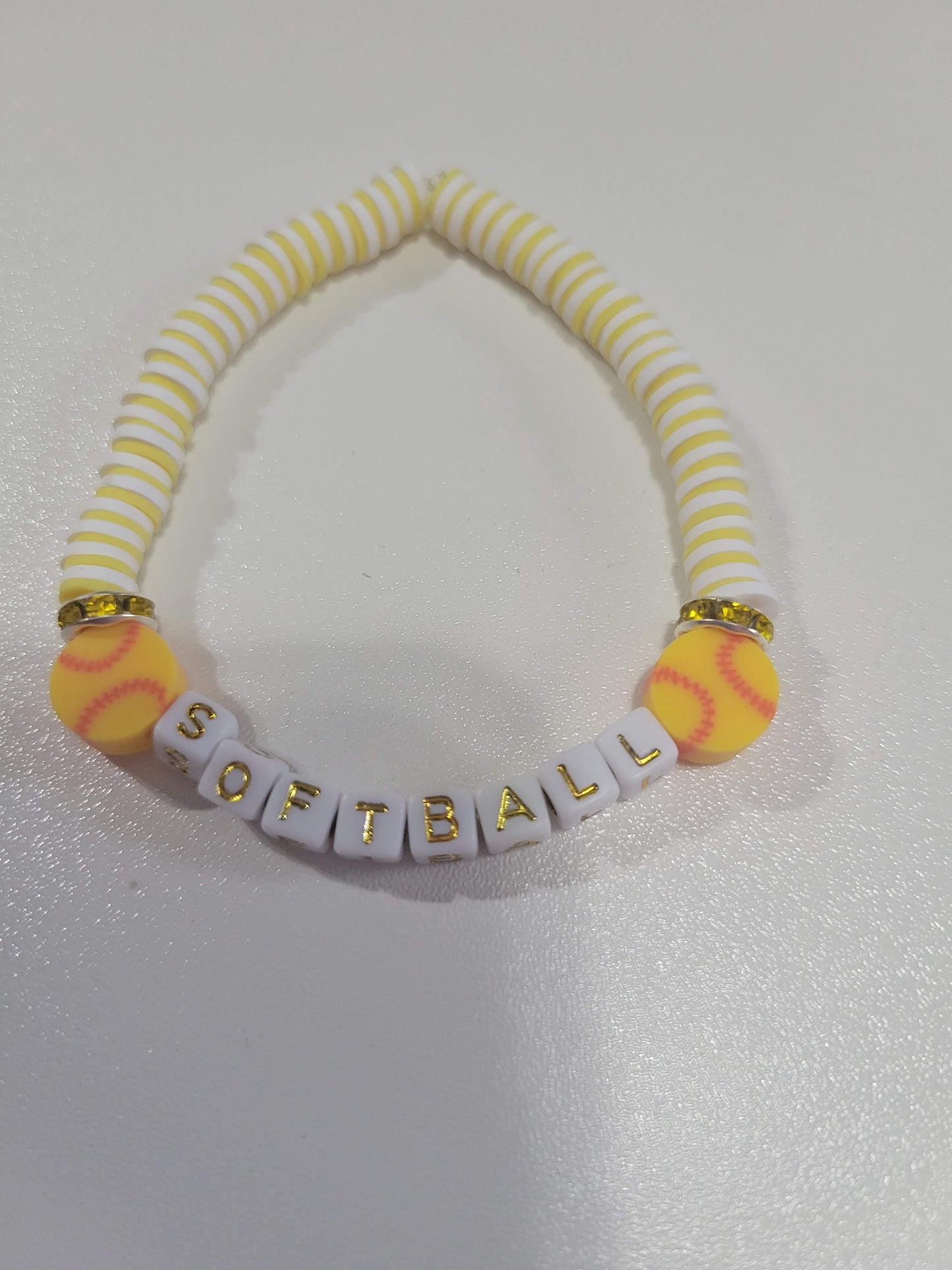 Softball | Beaded Bracelet