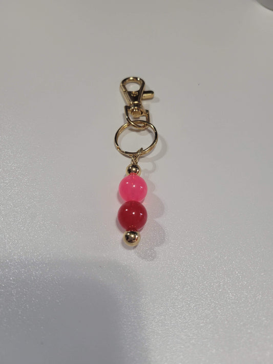 Dark Pink/Red | Mini Bar Keychain