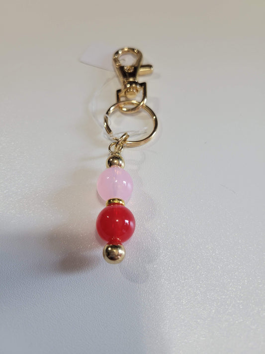 Pink/Red | Mini Bar Keychain