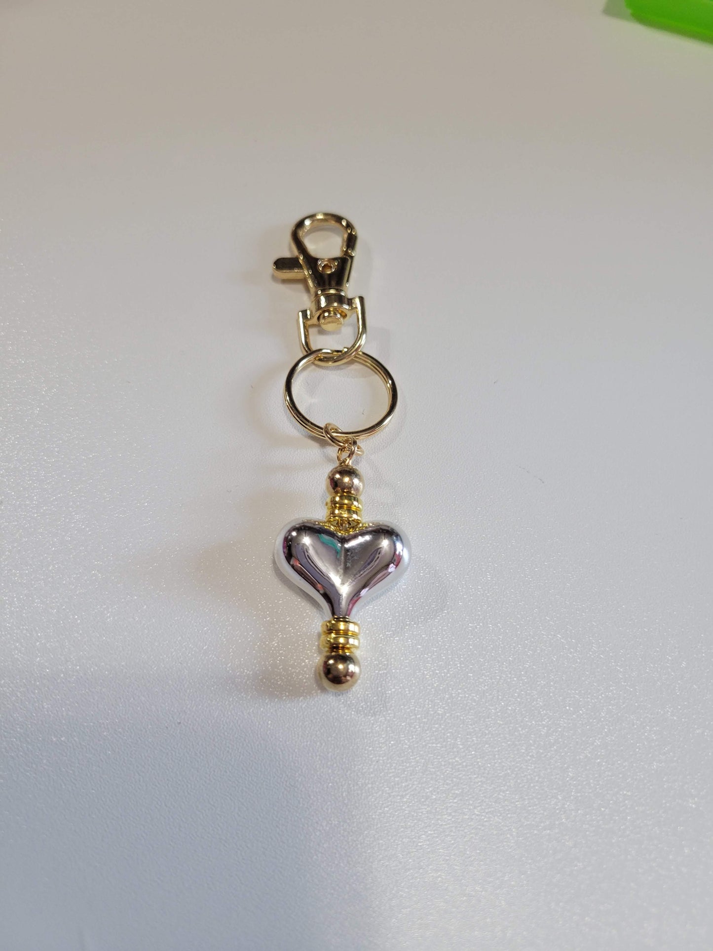 Silver Heart | Mini Bar Keychain