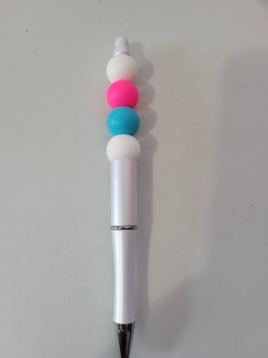 White/Pink/Teal |Pen