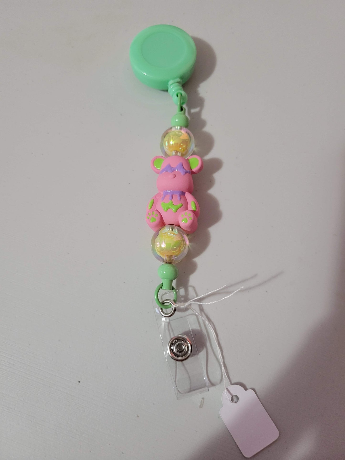 Pink Bear | Badge Reel