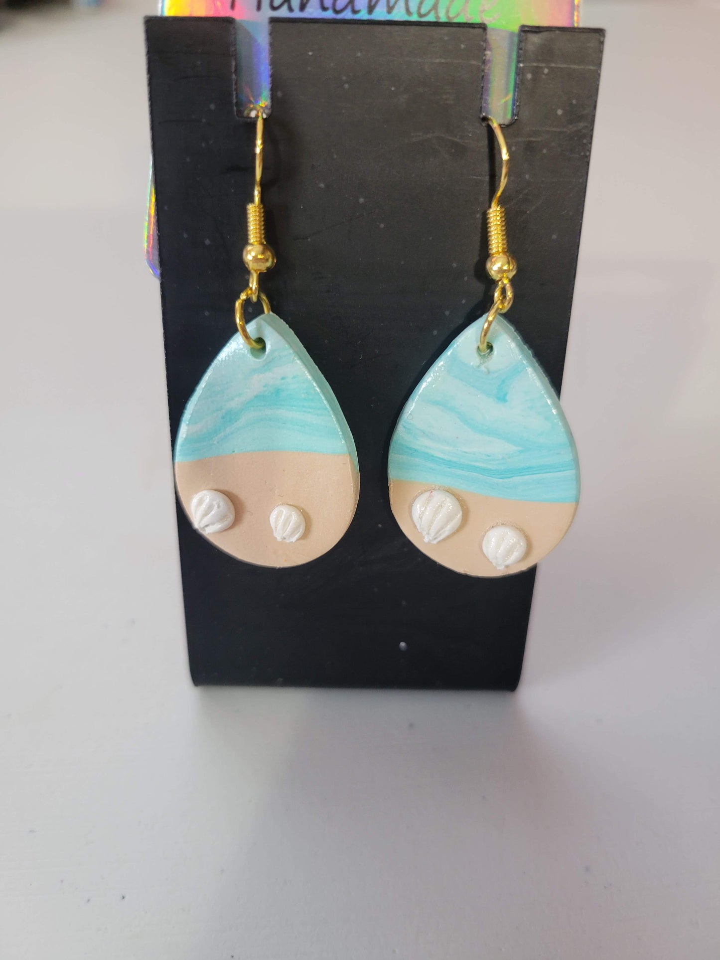 Beach| Clay Earrings