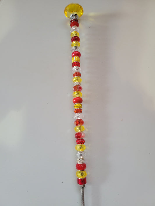 Red/Yellow/White| Garden Stake