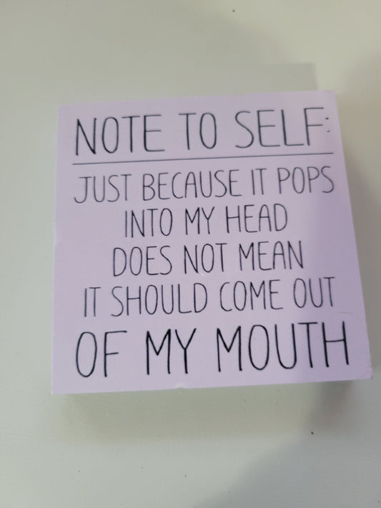 Note to Self|Signs