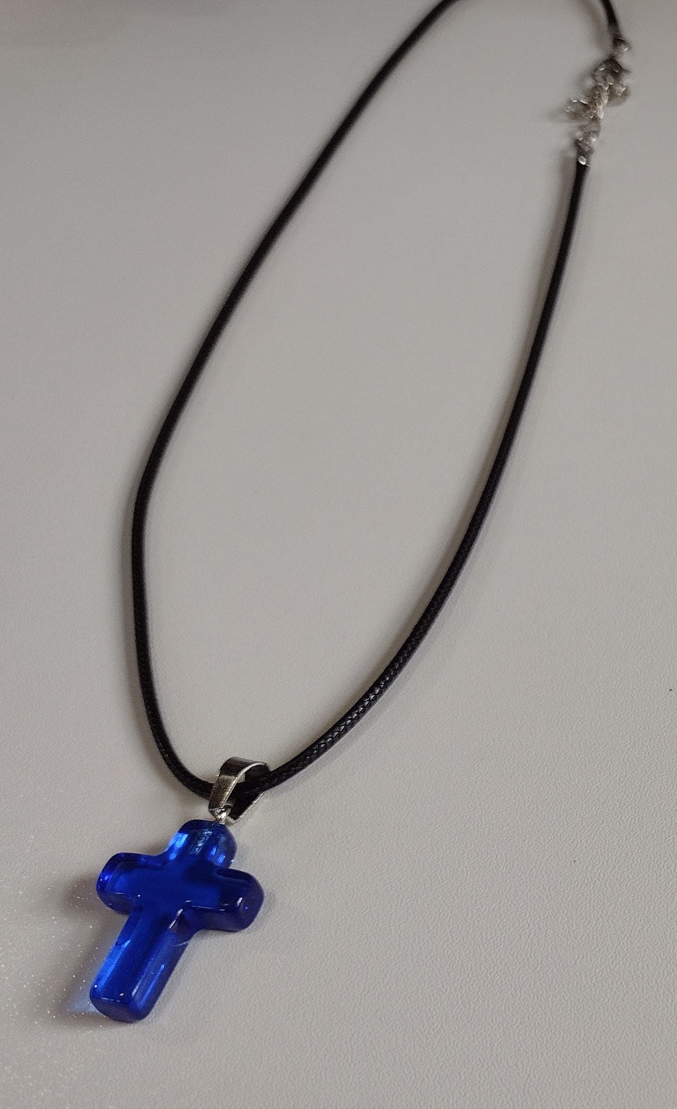 Blue Cross | Corded Necklace - 18"