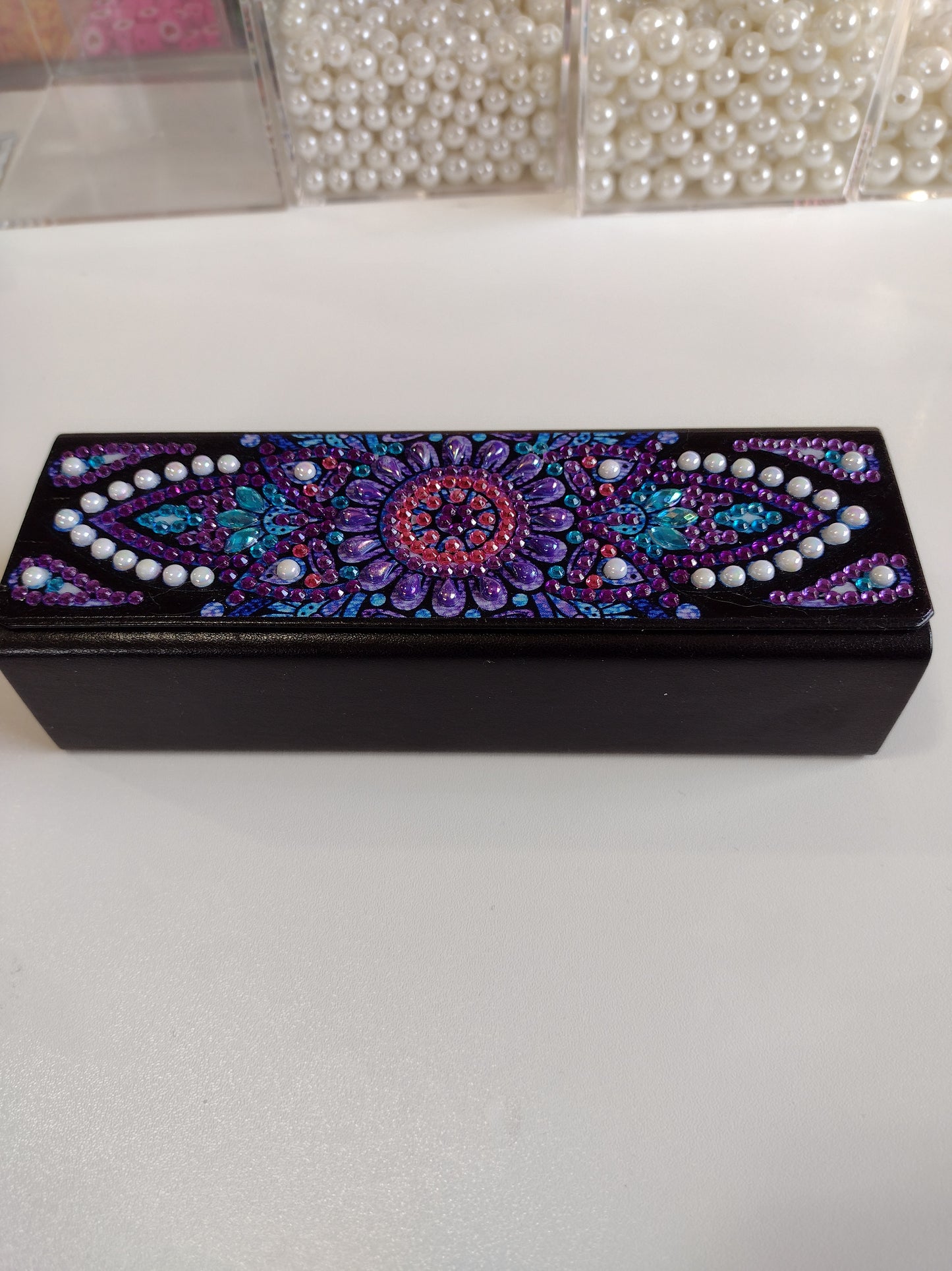 Purple Diamond Art | Eyeglass Case