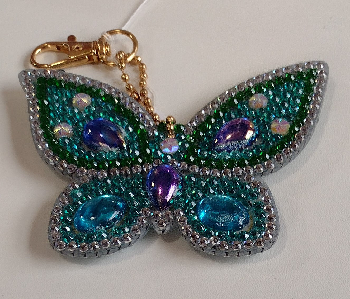 Butterfly Diamond Art | Zipper Pull Keychain