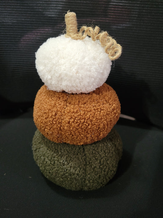 Stack of 3 Fall Pumpkins |Plush